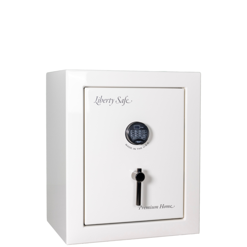 Premium Home Series | Level 7 Security | 2 Hour Fire Protection | 08 | Dimensions: 30"(H) x 24"(W) x 20.25"(D) | White Marble - Closed Door