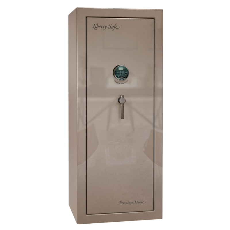 Premium Home Series | Level 7 Security | 2 Hour Fire Protection | 17 | Dimensions: 59.25"(H) x 24"(W) x 20.25"(D) | Champagne Gloss Brass - Closed Door