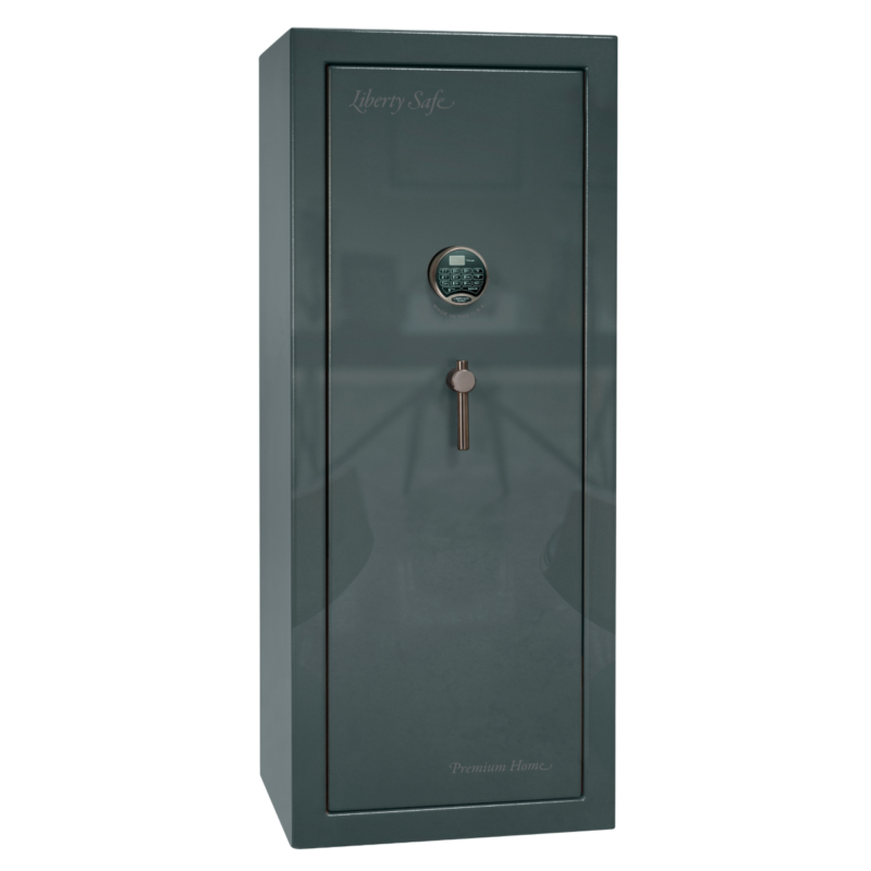 Premium Home Series | Level 7 Security | 2 Hour Fire Protection | 17 | Dimensions: 59.25"(H) x 24"(W) x 20.25"(D) | Forest Mist Gloss - Closed Door