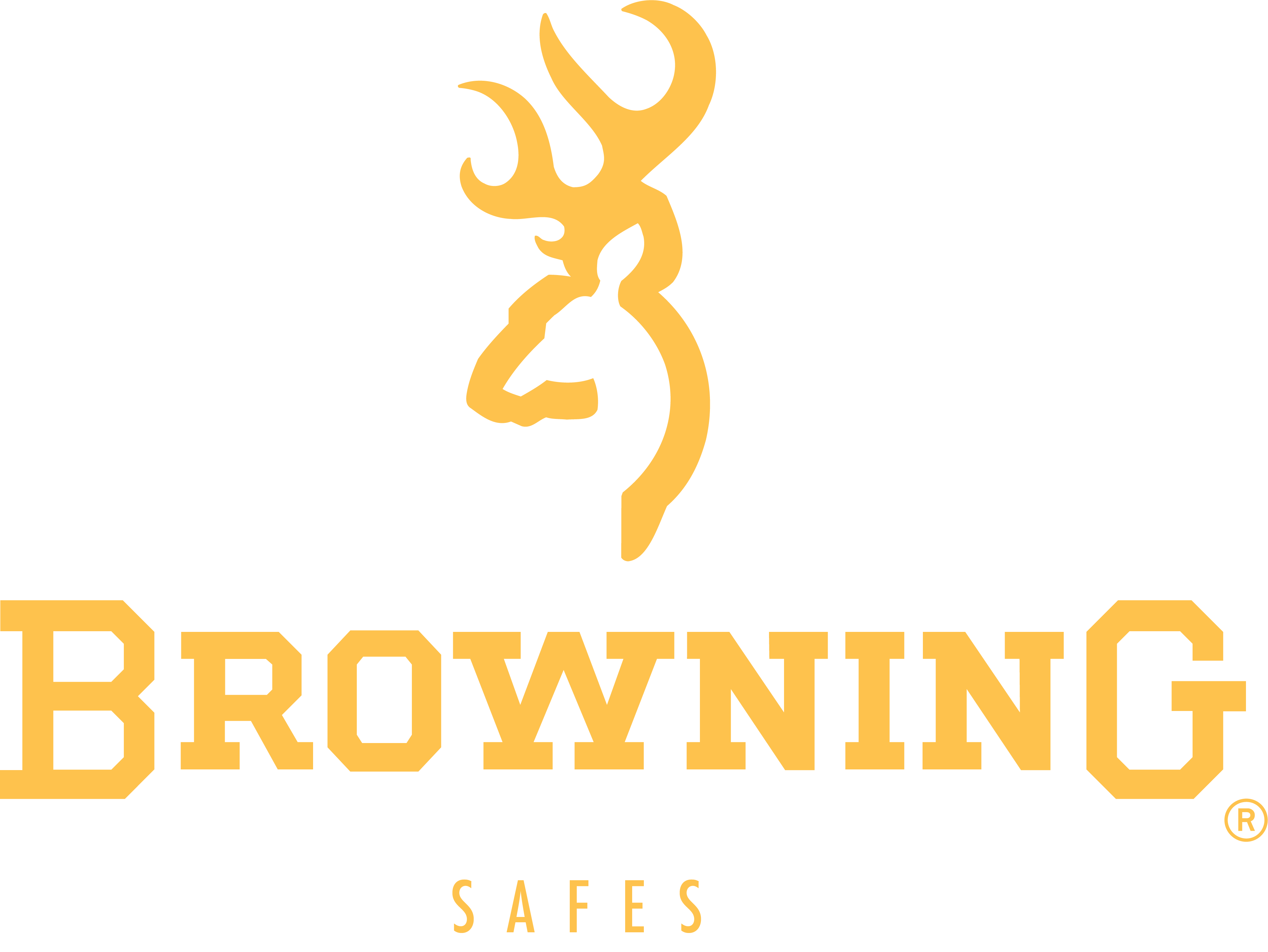 Browning Safes logo with Browning Buckmark